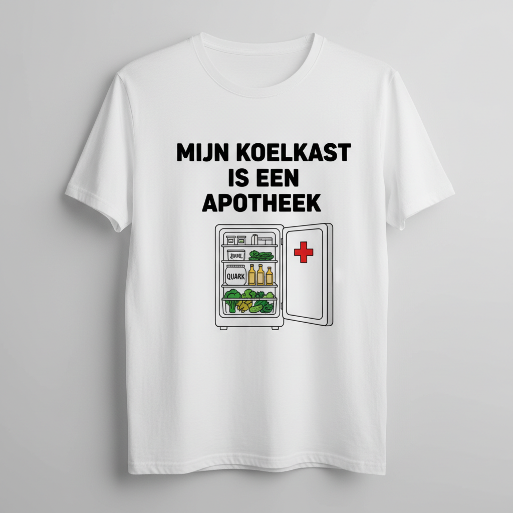 T-shirt Mijn koelkast is een apotheek